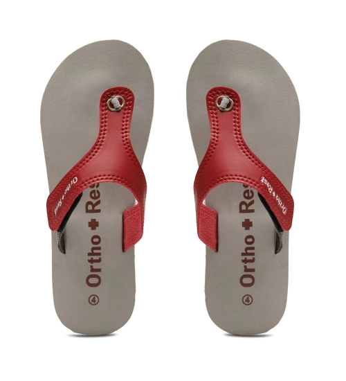 Generic Unisex Rubber Comfortable Orthopedic Doctor Slipper and Flip Flops (Maroon)