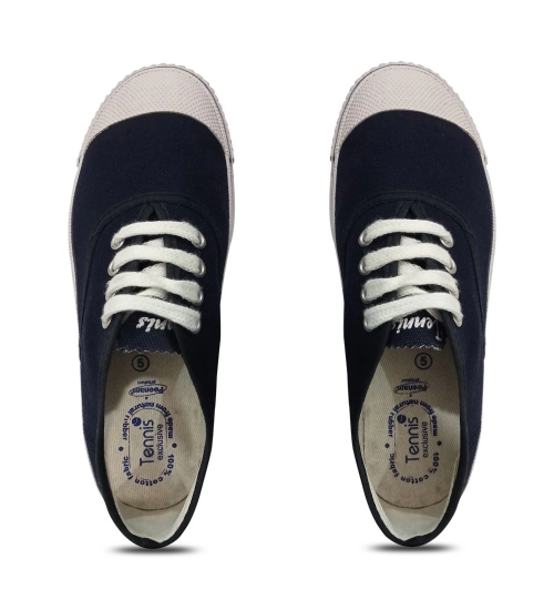 Generic Unisex Cotton School Shoe Lace-Up (Navyblue)