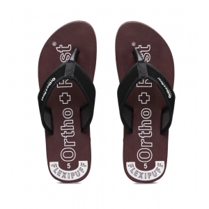 Generic Unisex Rubber Comfortable Orthopedic Doctor Slipper and Flip Flops (Maroon)