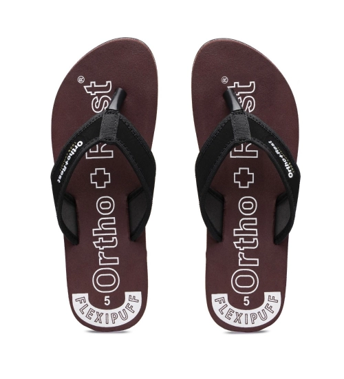 Generic Unisex Rubber Comfortable Orthopedic Doctor Slipper and Flip Flops (Maroon)