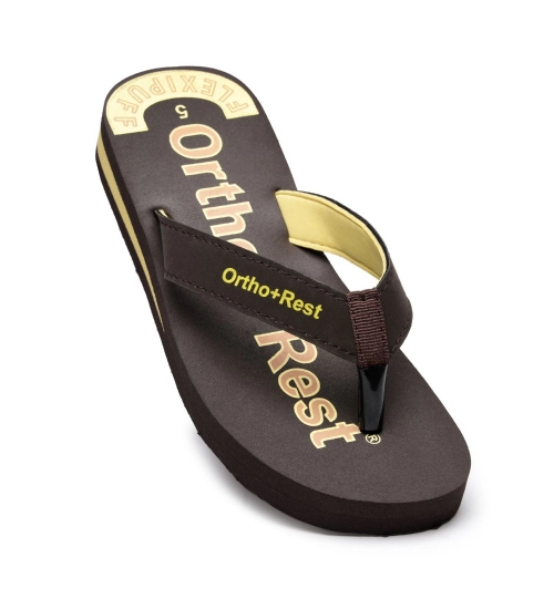 Generic Unisex Rubber Comfortable Orthopedic Doctor Slipper and Flip Flops (Brown)