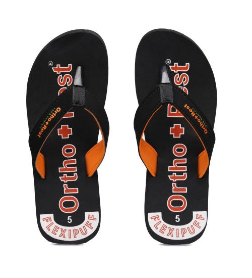 Generic Unisex Rubber Comfortable Orthopedic Doctor Slipper and Flip Flops (Black)