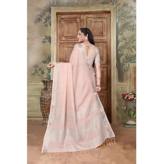 Generic Women's Organza Printed Saree With Unstitched Blouse (Pink, 5-6 Mtrs) Generic Women's Organza Printed Saree With Unstitched Blouse (Pink, 5-6 Mtrs)