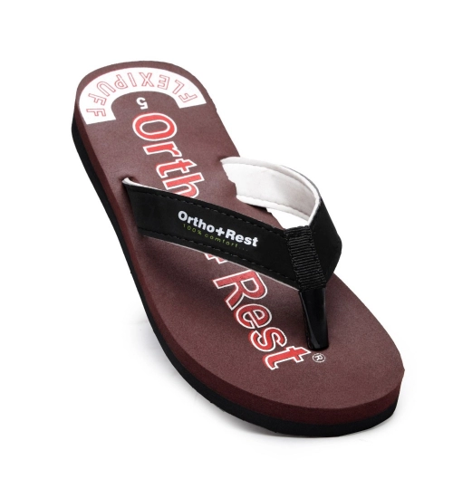 Generic Unisex Rubber Comfortable Orthopedic Doctor Slipper and Flip Flops (Maroon)