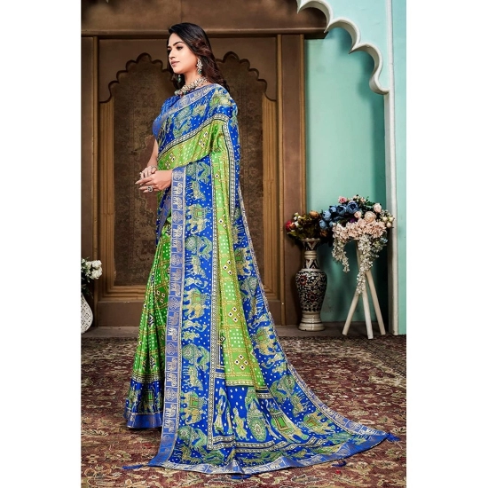 Generic Women's Soft Silk Printed Saree With Unstitched Blouse (Green, 5-6 Mtrs) Generic Women's Soft Silk Printed Saree With Unstitched Blouse (Green, 5-6 Mtrs)