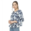 Generic Women's Cotton Blend Solid 3-4 Sleeve Top (White)