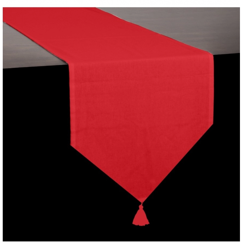 Generic Solid Cotton Table Runners (Red)