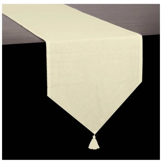 Generic Solid Cotton Table Runners (Beige)