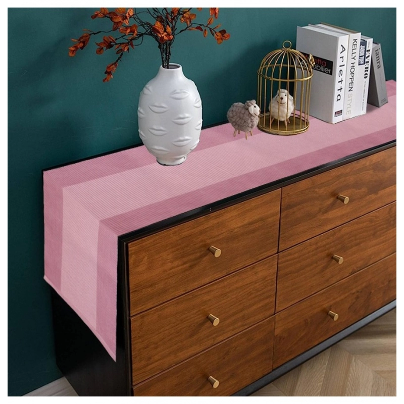 Generic Striped Cotton Table Runners (Purple)