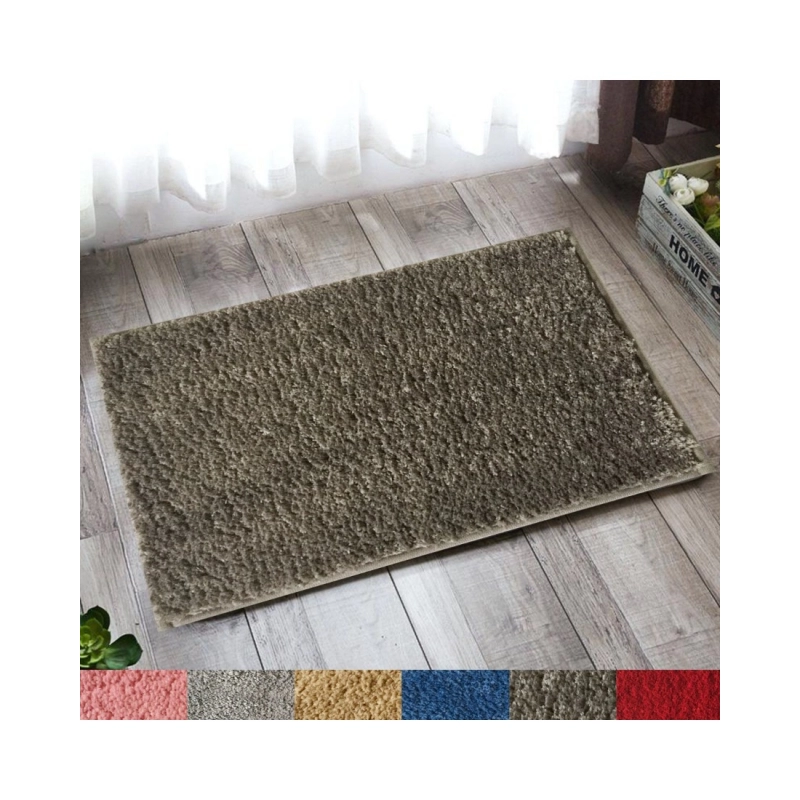 Generic Solid Polyester Bathmat (Dark Grey)