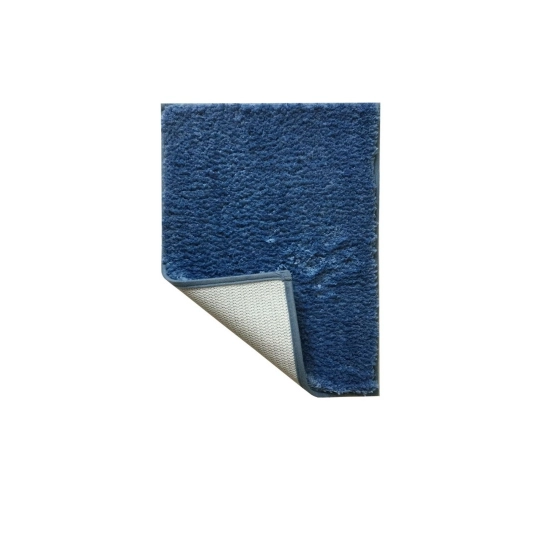 Generic Solid Polyester Bathmat (Blue)