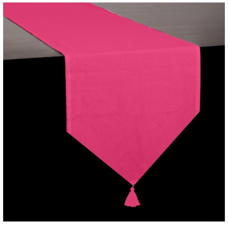 Generic Solid Cotton Table Runners (Dark Pink)