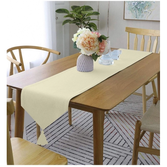 Generic Solid Cotton Table Runners (Beige)