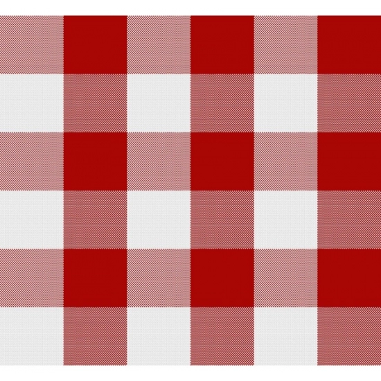 Generic Checked Cotton Table Runners (Red)