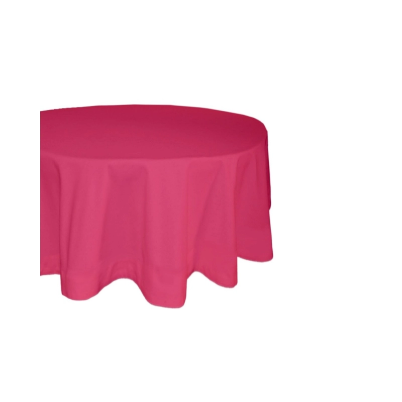 Generic Solid Cotton Plain Table Cloth (Pink)