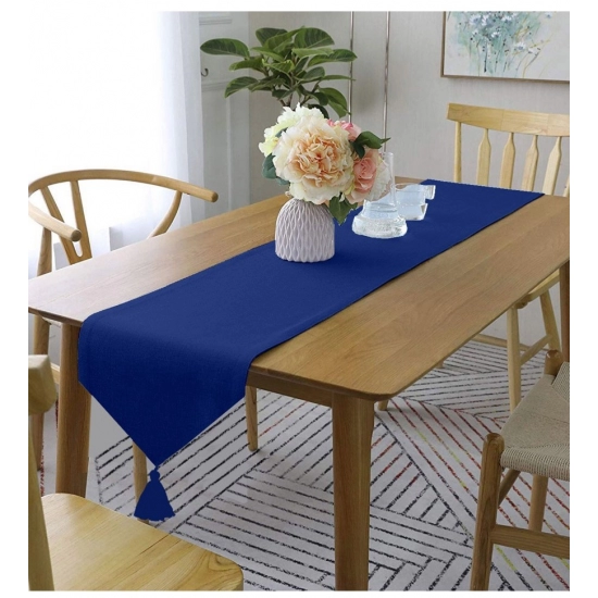Generic Solid Cotton Table Runners (Ink Blue)