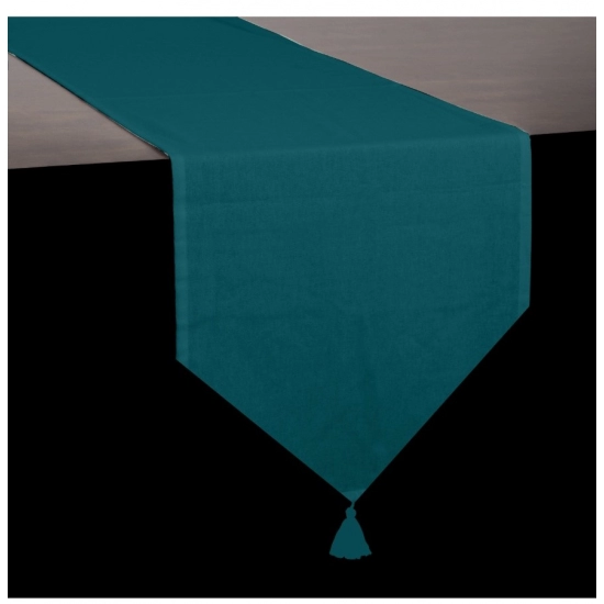 Generic Solid Cotton Table Runners (Royal Green)