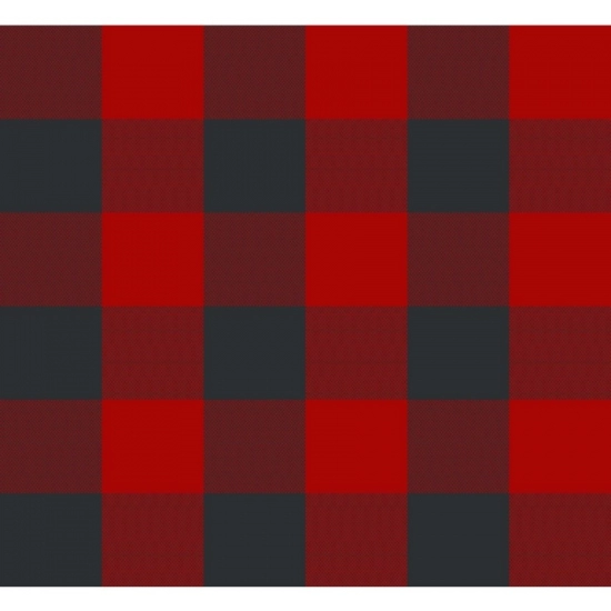 Generic Checked Cotton Table Runners (Red &amp; Black)