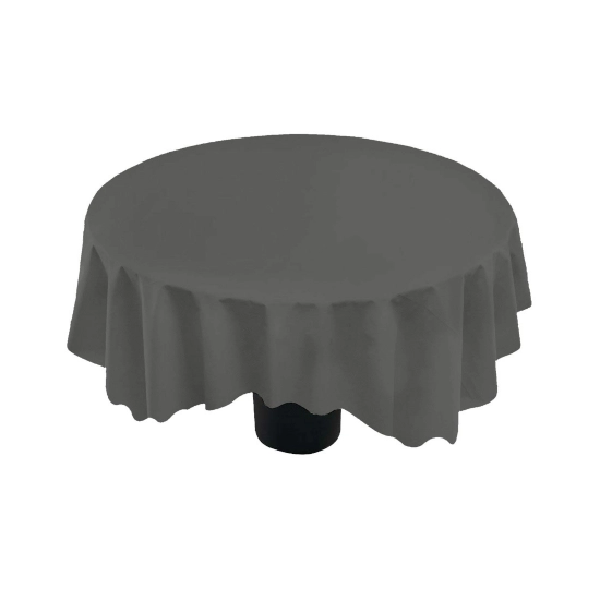 Generic Solid Cotton Plain Table Cloth (Dark Grey)