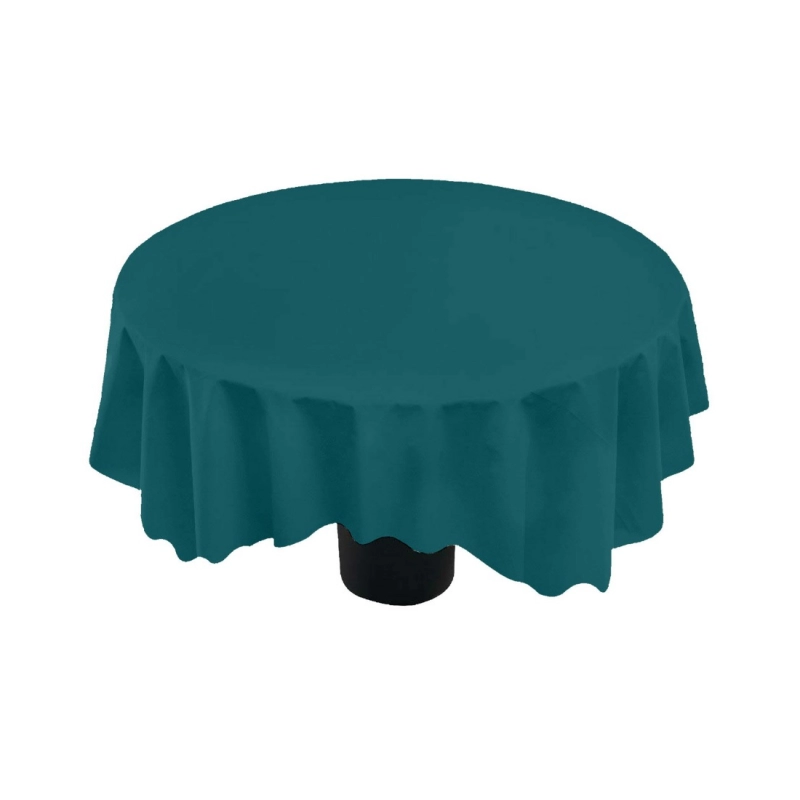 Generic Solid Cotton Plain Table Cloth (Royal Green)