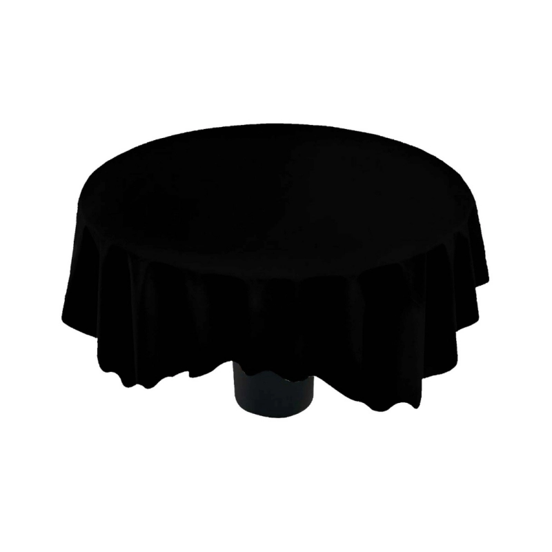 Generic Solid Cotton Plain Table Cloth (Black)