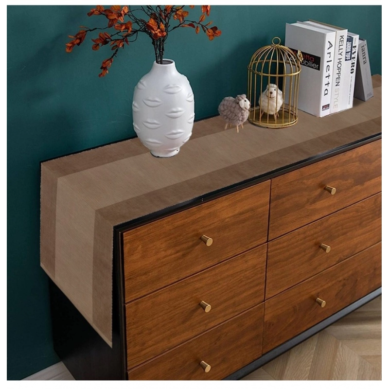 Generic Striped Cotton Table Runners (Beige)