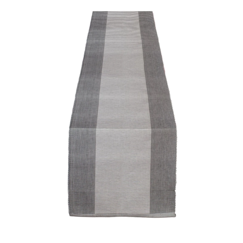 Generic Striped Cotton Table Runners (Grey)