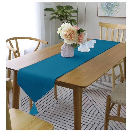 Generic Solid Cotton Table Runners (Blue)