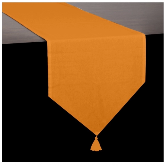 Generic Solid Cotton Table Runners (Orange)