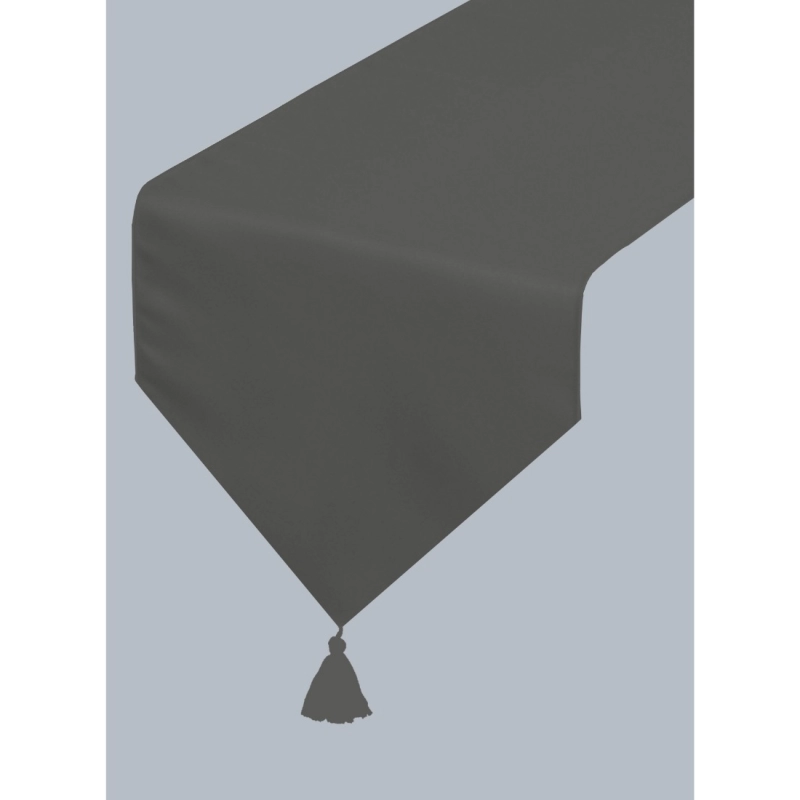 Generic Solid Cotton Table Runners (Dark Grey)