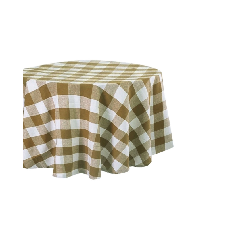 Generic Checked Cotton Checks Table Cloth (Beige)