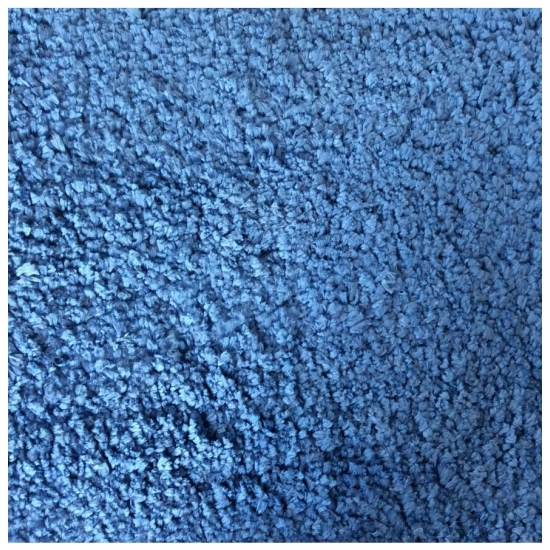 Generic Solid Polyester Bathmat (Blue)