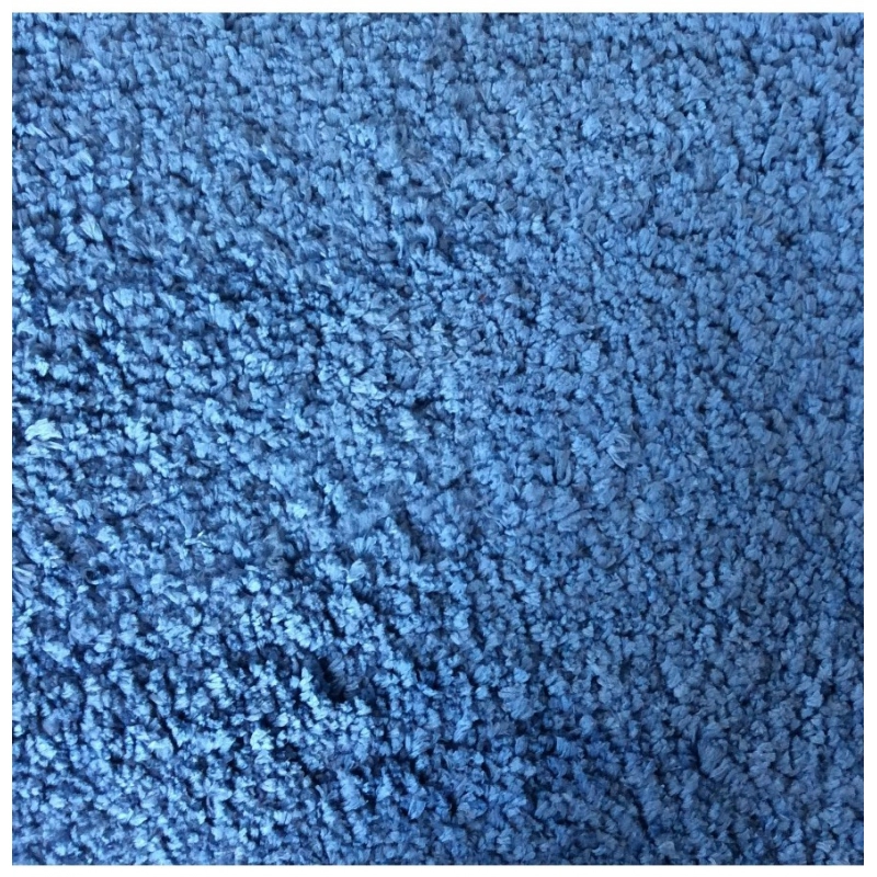 Generic Solid Polyester Bathmat (Blue)