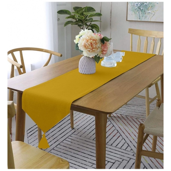 Generic Solid Cotton Table Runners (Mustard)