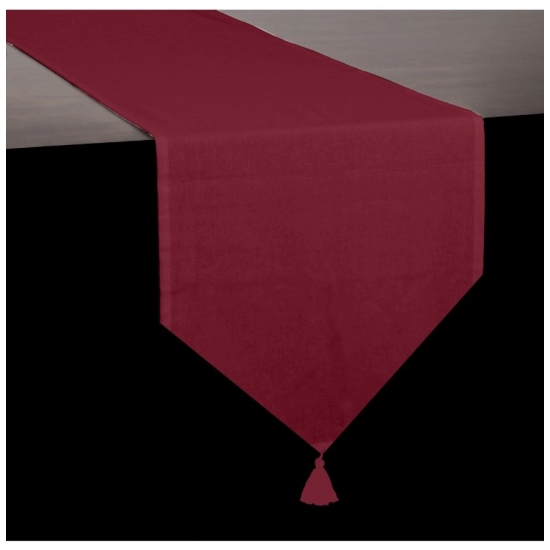 Generic Solid Cotton Table Runners (Maroon)