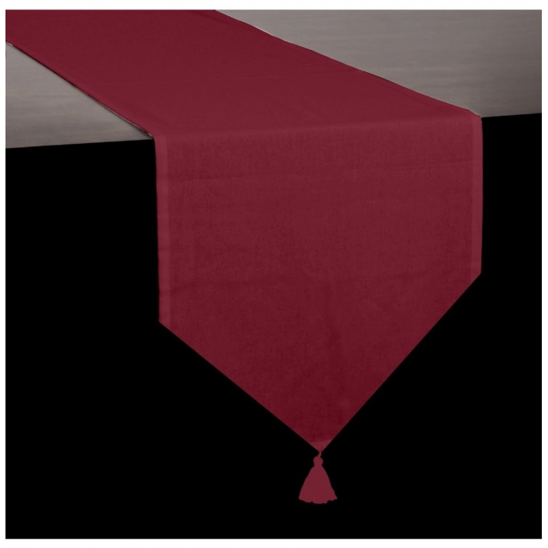 Generic Solid Cotton Table Runners (Maroon)