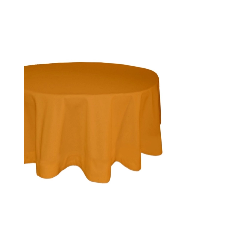 Generic Solid Cotton Plain Table Cloth (Orange)