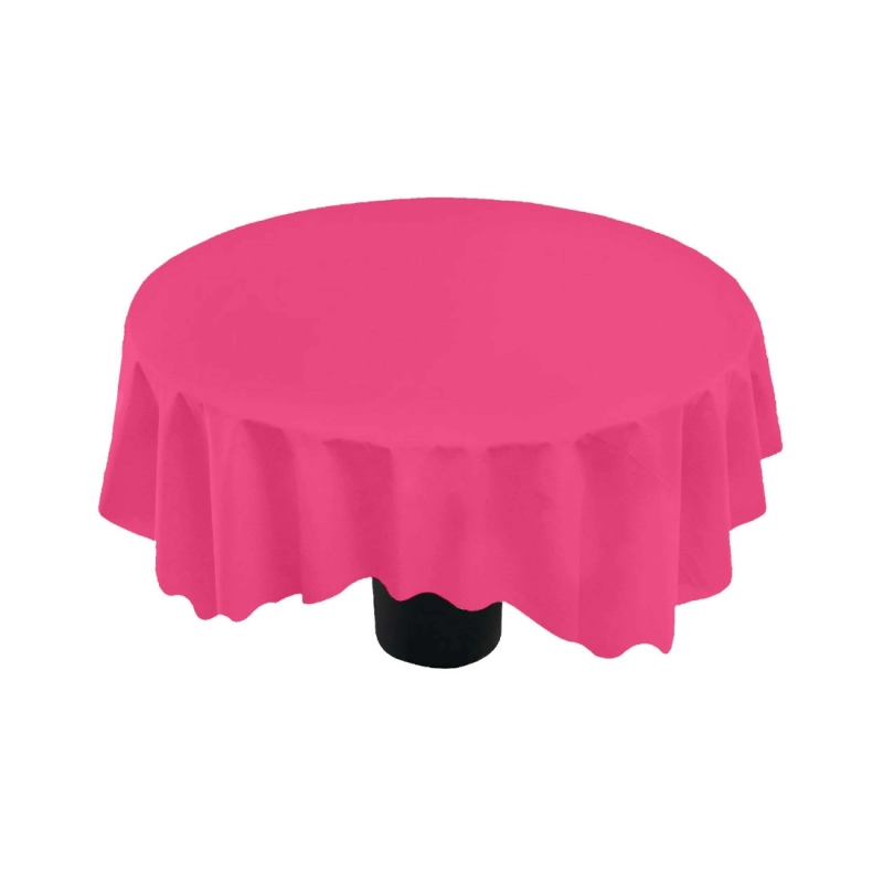 Generic Solid Cotton Plain Table Cloth (Pink)