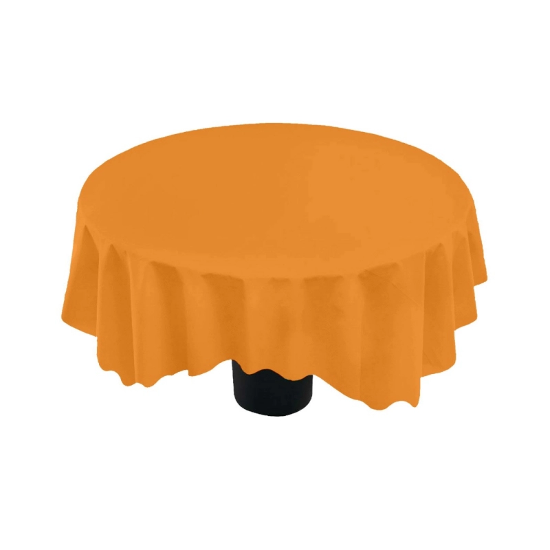 Generic Solid Cotton Plain Table Cloth (Orange)