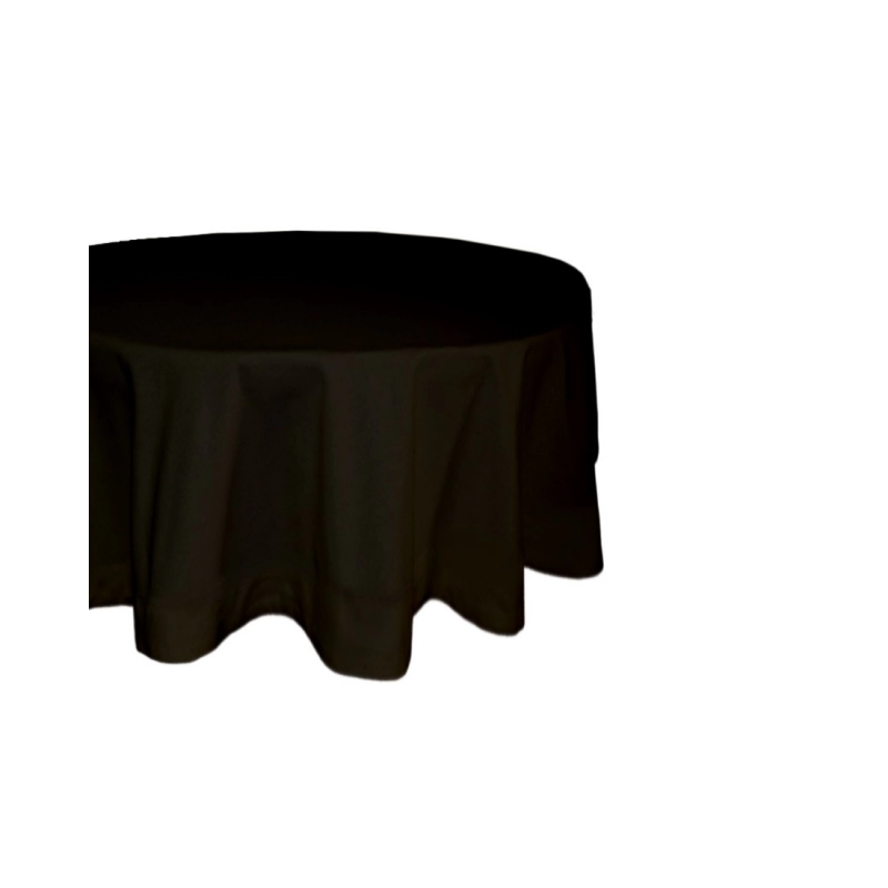 Generic Solid Cotton Plain Table Cloth (Black)