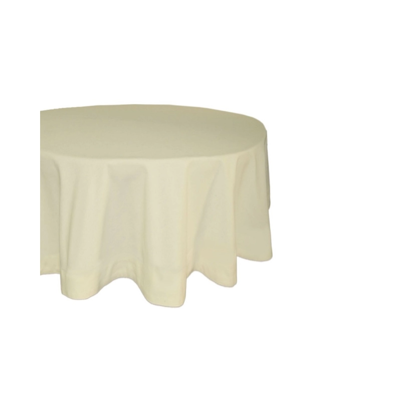 Generic Solid Cotton Plain Table Cloth (Beige)