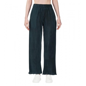 Generic Women's Casual Cotton Blend Striped Bottomwear (Blue) Generic Women's Casual Cotton Blend Striped Bottomwear (Blue)