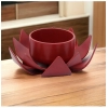 Generic Red Lotus Tea Light Holder (Red)