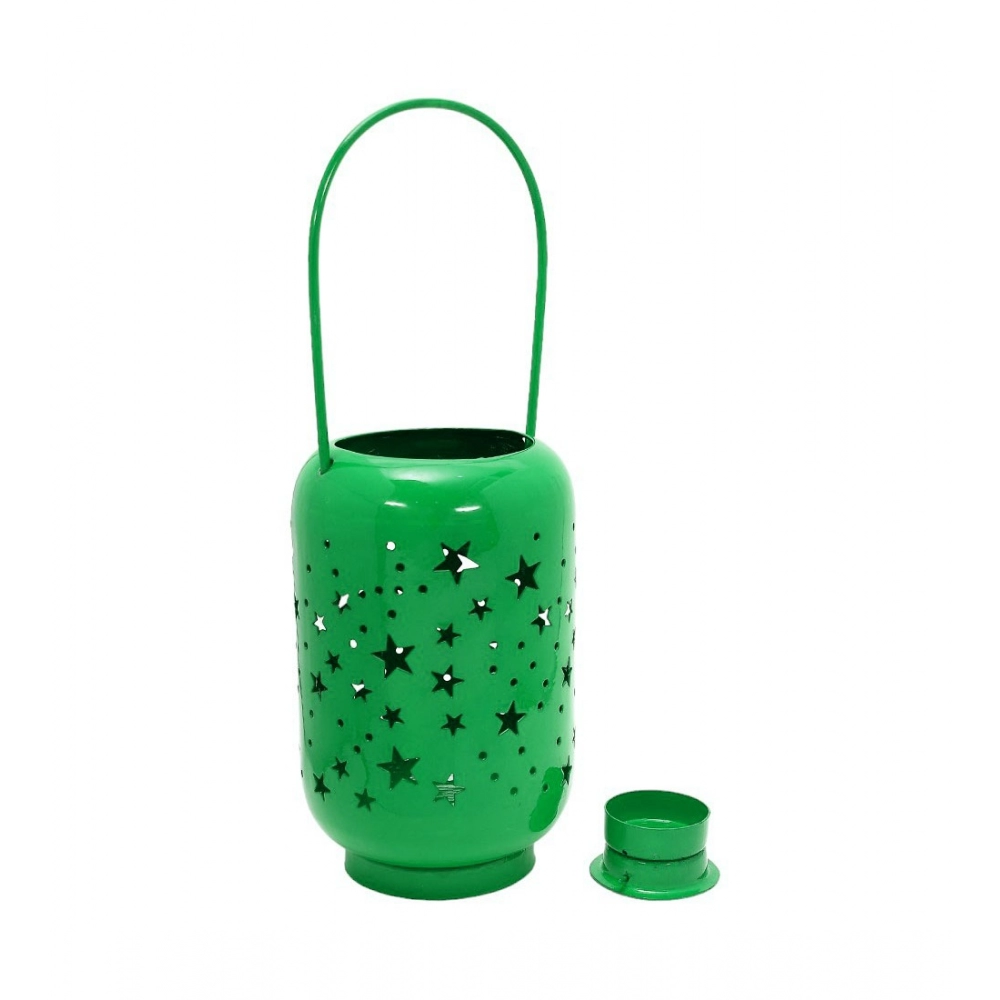 Generic Blissful Decor Cylinderical Stars Pattern Home Decoration (Green)