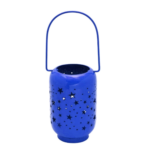 Generic Blissful Decor Cylinderical Stars Pattern Home Decoration (Blue)