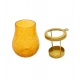 Generic Glass Matka Tea Light Holder (Yellow &amp; Red)