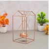 Generic Metal Tea Light Candle Holder Stand (Rose Gold)