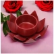 Generic Red Lotus Tea Light Holder (Red)