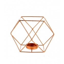 Generic Metal Tea Light Candle Holder (Rose Gold)