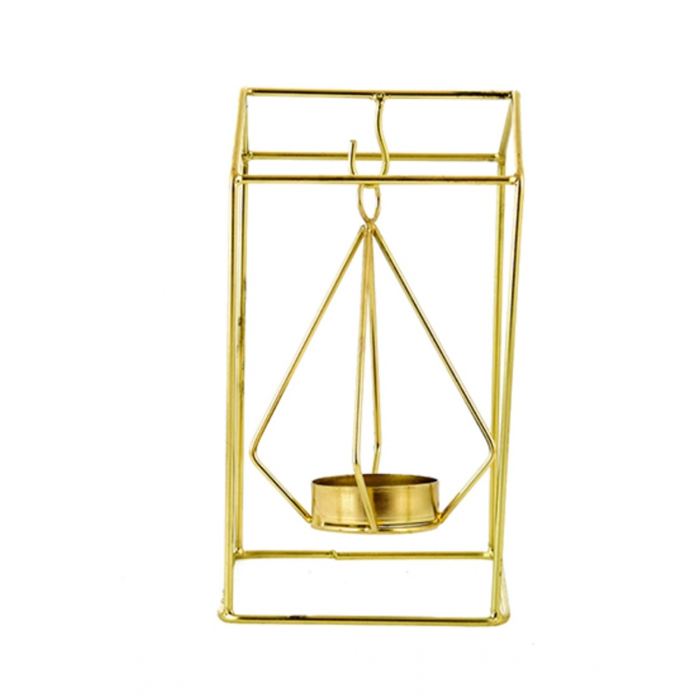 Generic Metal Tea Light Candle Holder Stand (Gold)